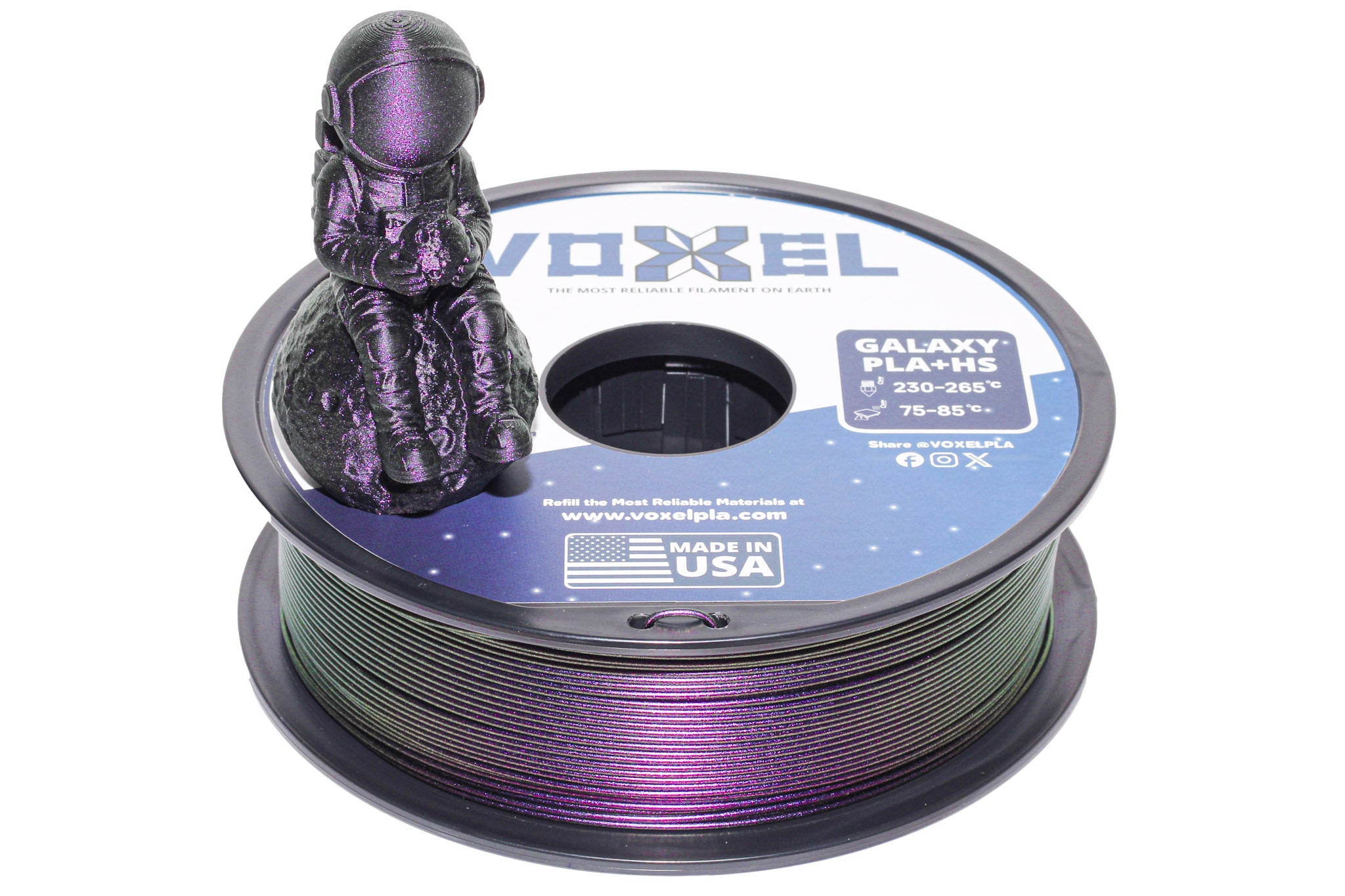 VOXEL Galaxy PLA Plus Gioiello Purple Filament - $24.99 1.75mm for