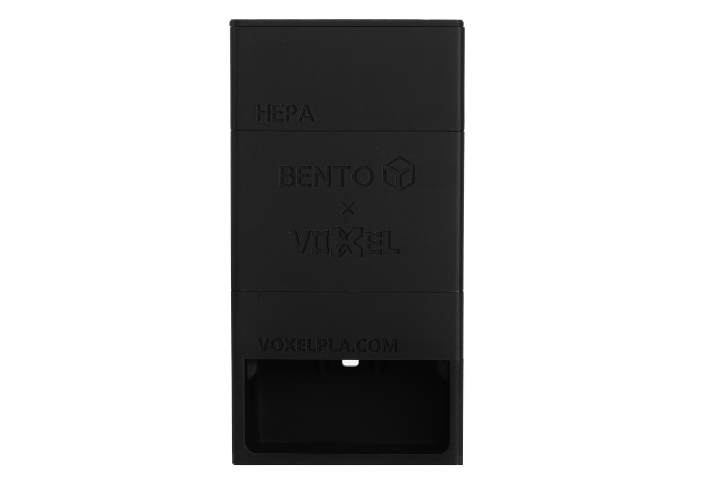 Black Bento Box 3D Printer Filter with HEPA 13 and Activated Carbon for Bambu Lab P1P 3D Printer