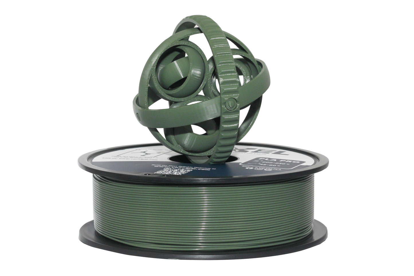 VOXELPLA PLA PLUS Army Green 1.75mm for FDM 3d printer, Bambu Lab P1P, X1C, Creality, Anycubic 3D Printer