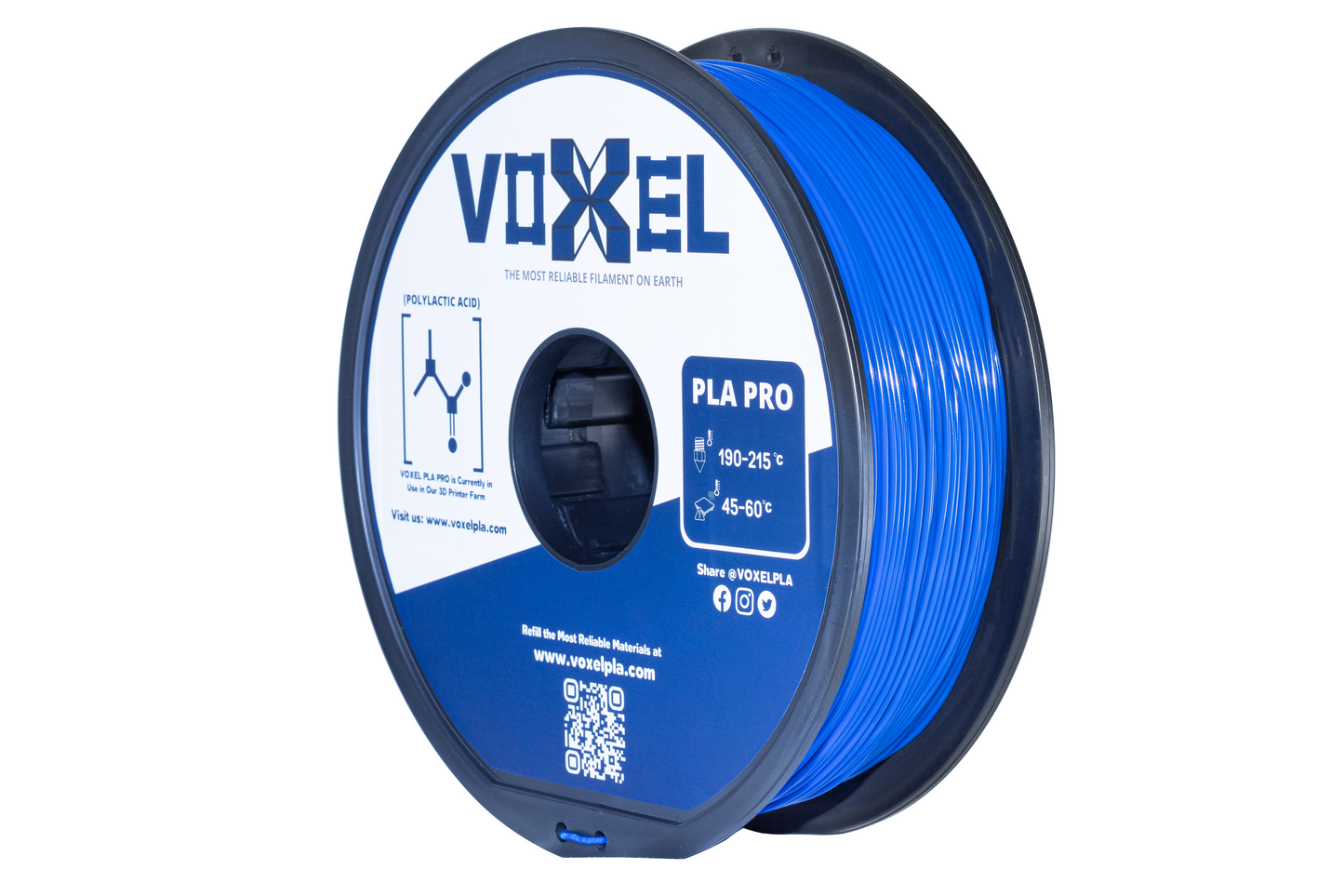 VOXELPLA PLA PLUS Voxel Blue 1.75mm for FDM 3d printer