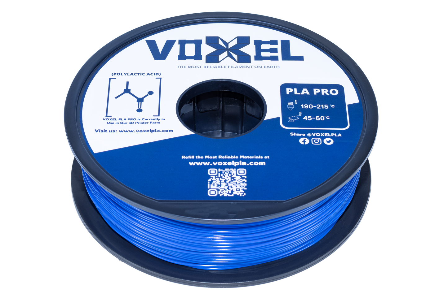 VOXELPLA PLA PLUS Voxel Blue 1.75mm for FDM 3d printer