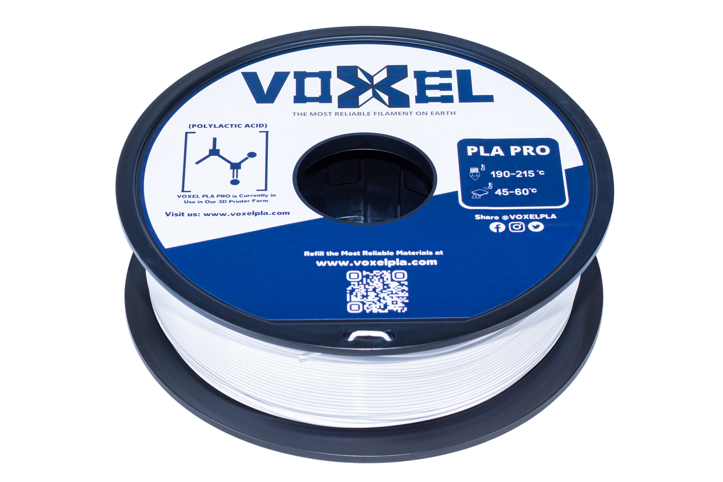 VOXELPLA PLA PLUS Cool White 1.75mm for FDM 3d printer