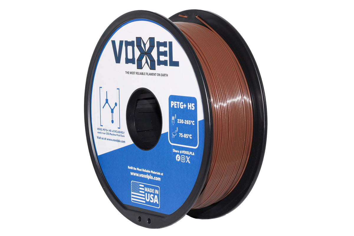 VOXELPETG+ HS (Pro) Dark Brown 1.75mm Filament (1kg) (PETG+)