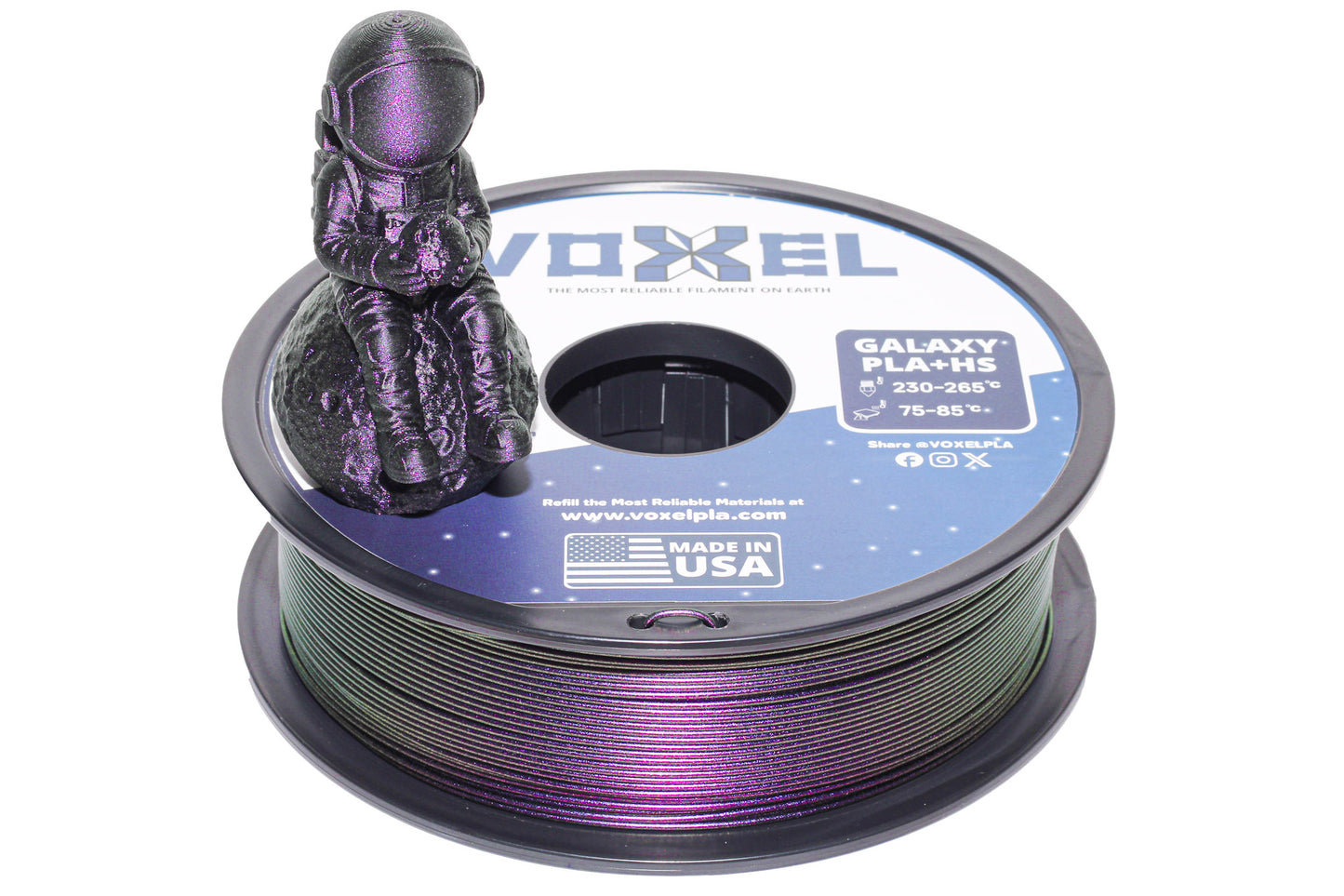 VOXEL GALAXY PLA+ HS (Pro) Gioiello Purple 1.75mm Filament