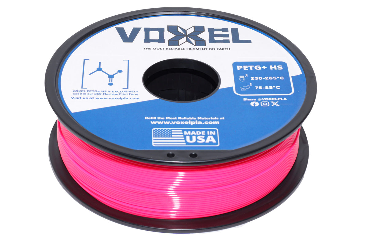 VOXELPETG+ HS (Pro) Hot Pink 1.75mm Filament (1kg) (PETG+)