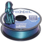 A spool of Voxel Galaxy PLA-Re 3D printer filament with a small figurine of an astronaut sitting on top, shown against a plain white background.