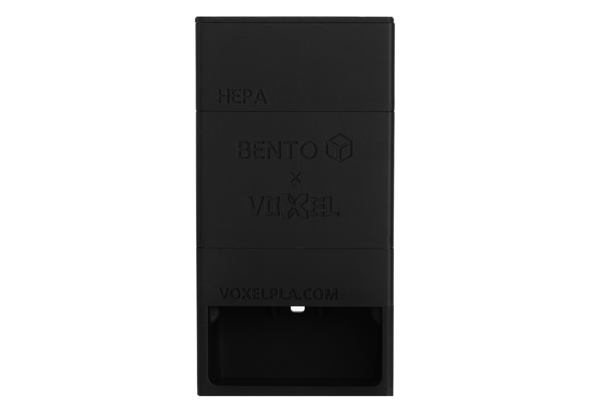 Black Bento Box 3D Printer Filter with HEPA 13 and Activated Carbon for Bambu Lab P1P 3D Printer