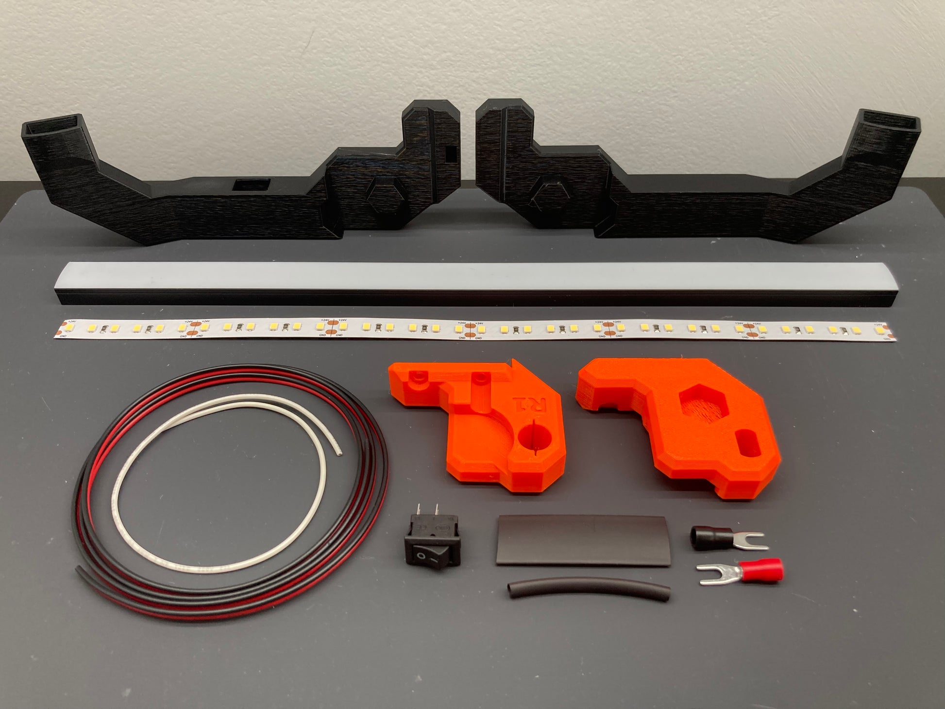 I made a fully printable light bar for the Mk4 : r/prusa3d
