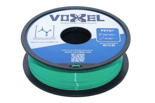 VOXELPETG PETG PLUS Green 1.75mm for FDM 3d printer, Bambu Lab P1P, X1C, Creality, Anycubic 3D Printer