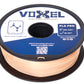Spool of Voxel PLA Pro Champagne Beige color filament for 3d printer on a white background for bambu lab, snapmaker, creality, prusa