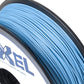 Spool of VOXEL PLA PRO 3d printer filament 1.75mm Gunmetal Blue filament on a white background for bambu lab, snapmaker, creality, prusa