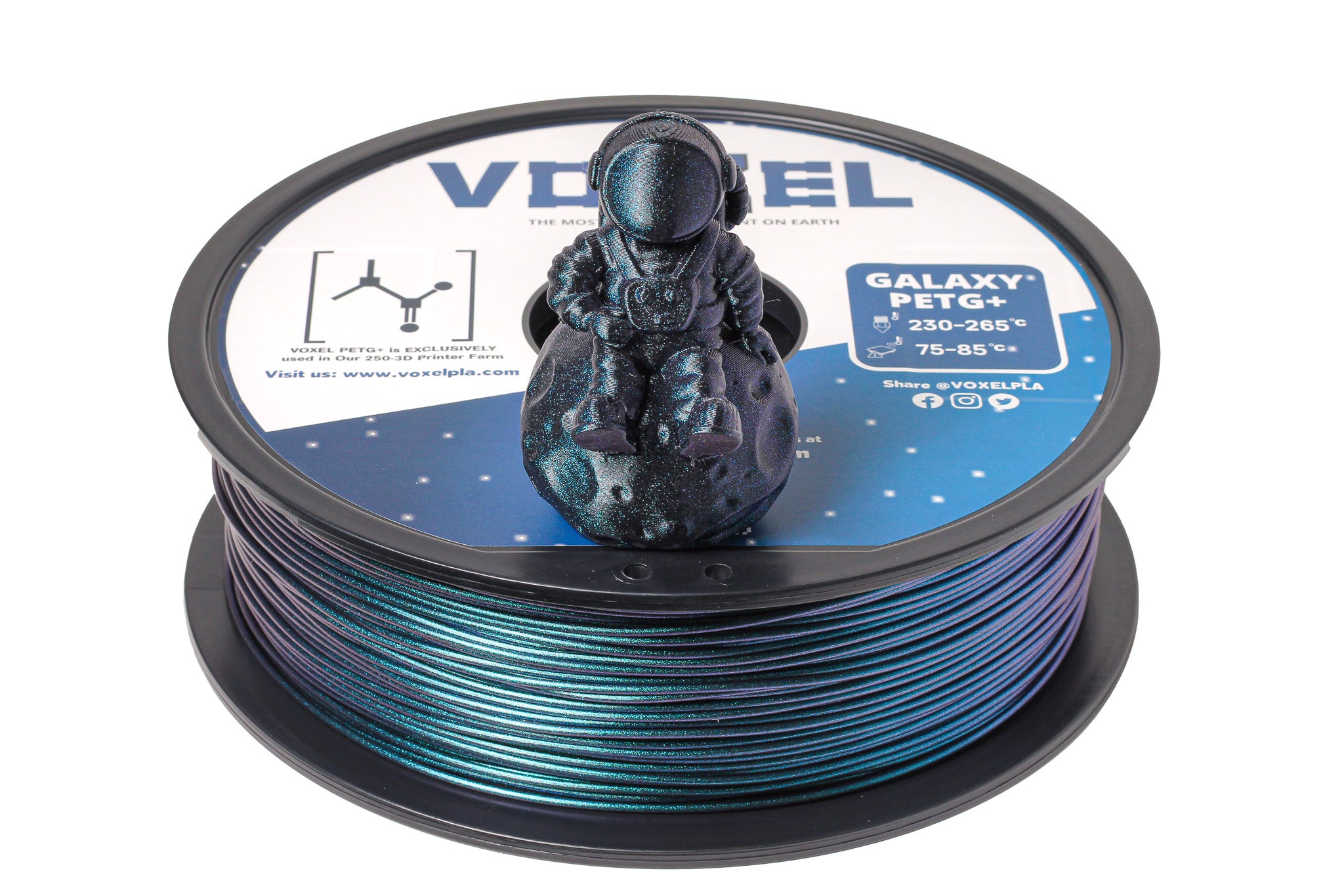 (PRE-ORDER) VOXEL GALAXY PETG+ HS (Pro) Midnight Blue 1.75mm Filament (1kg) by VoxelPLA