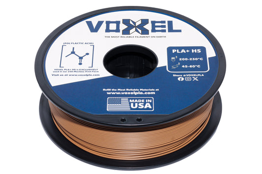 VOXELPLA PLA+ HS (Pro) Light Brown 1.75mm Filament (1kg)