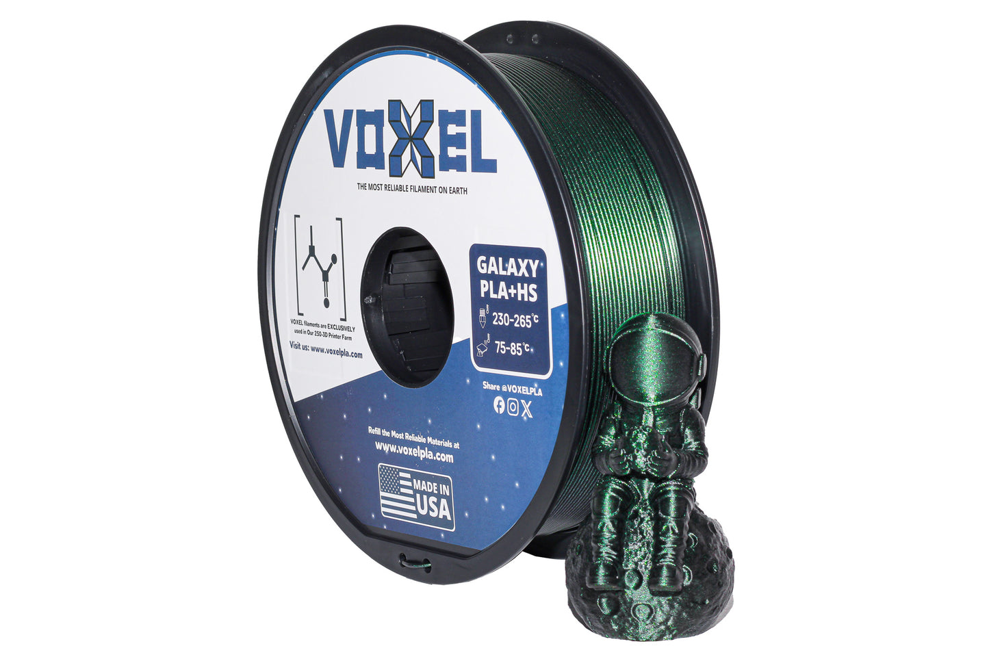 VOXEL GALAXY PLA+ HS (Pro) Aurora Green 1.75mm Filament