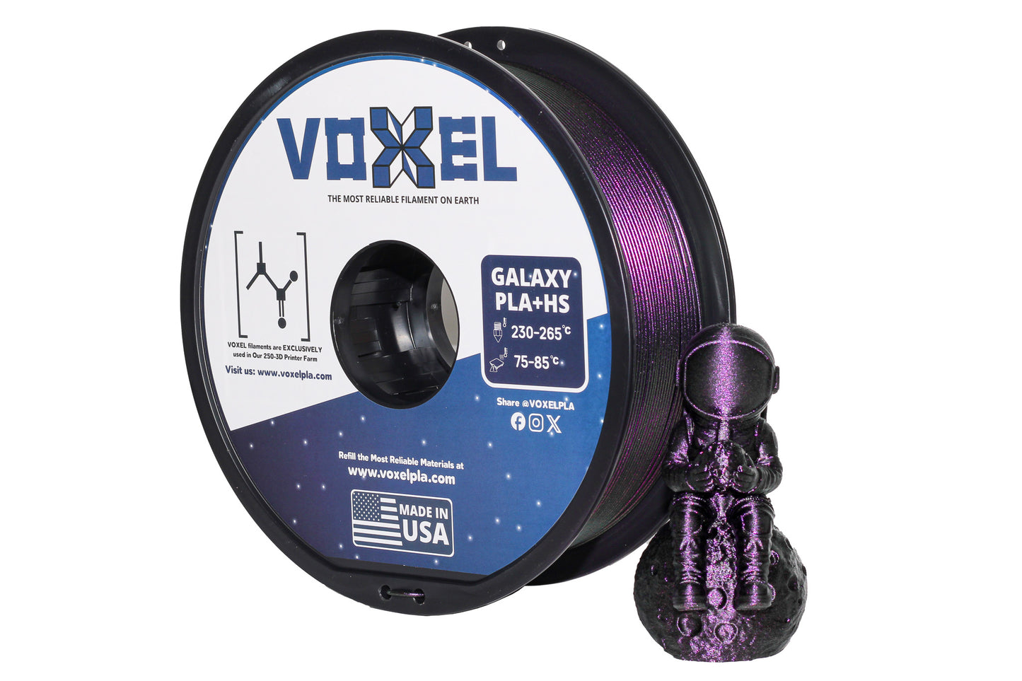 VOXEL GALAXY PLA+ HS (Pro) Gioiello Purple 1.75mm Filament