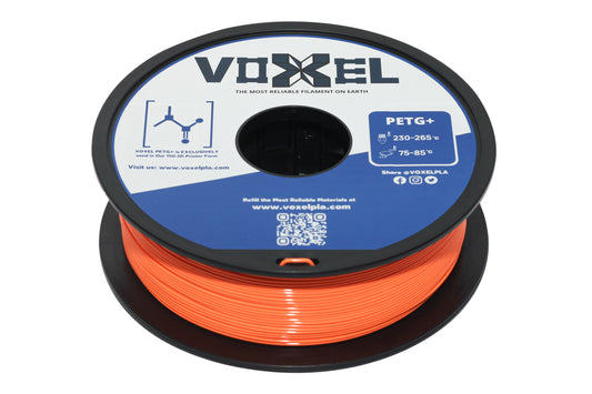 VOXELPETG PETG PLUS Orange 1.75mm for FDM 3d printer, Bambu Lab P1P, X1C, Creality, Anycubic 3D Printer