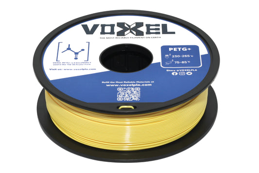 VOXELPETG PETG PLUS Yellow 1.75mm for FDM 3d printer, Bambu Lab P1P, X1C, Creality, Anycubic 3D Printer