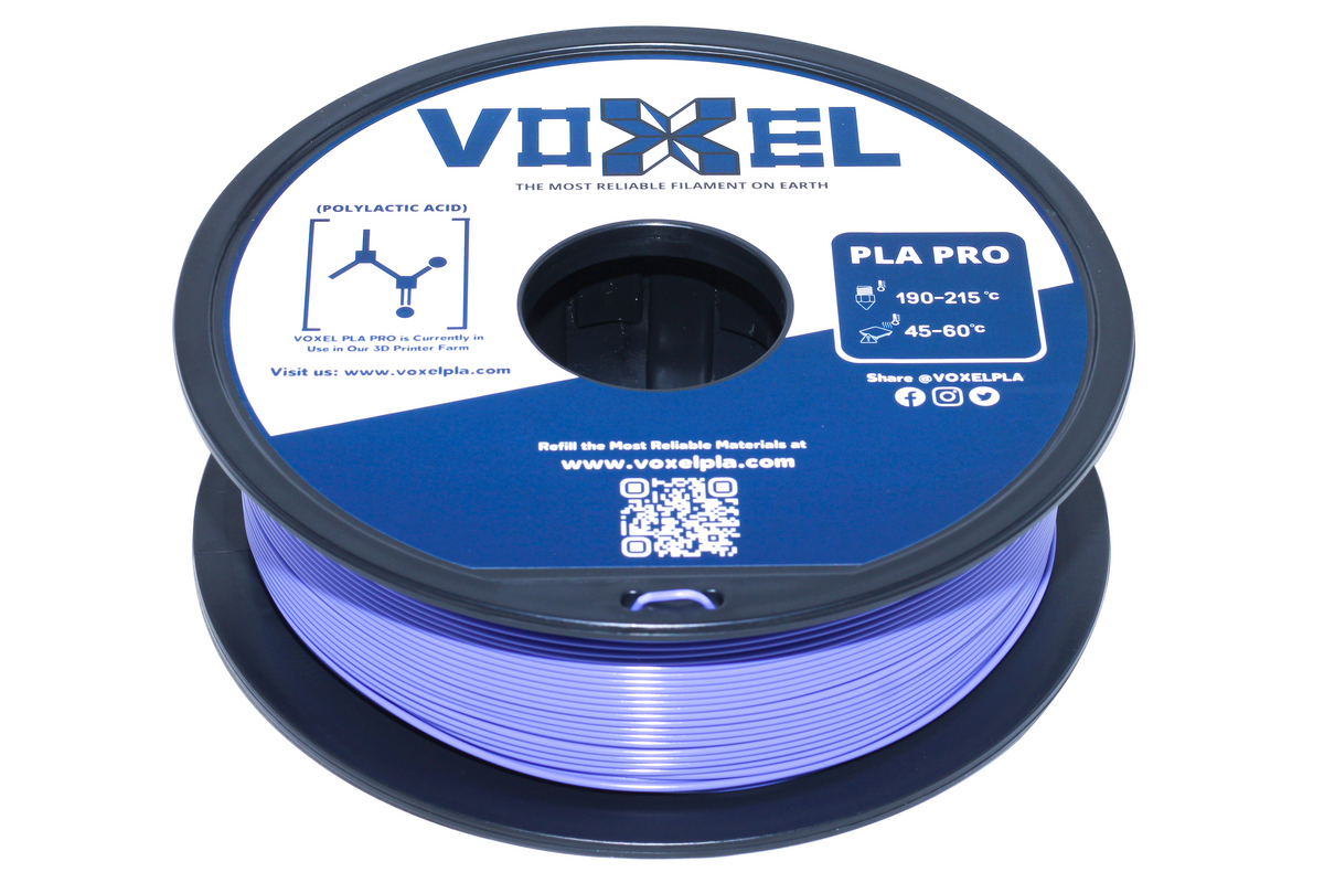 VOXELPLA PLA+ HS (Pro) Lavender Purple 1.75mm Filament (1kg) by VoxelPLA