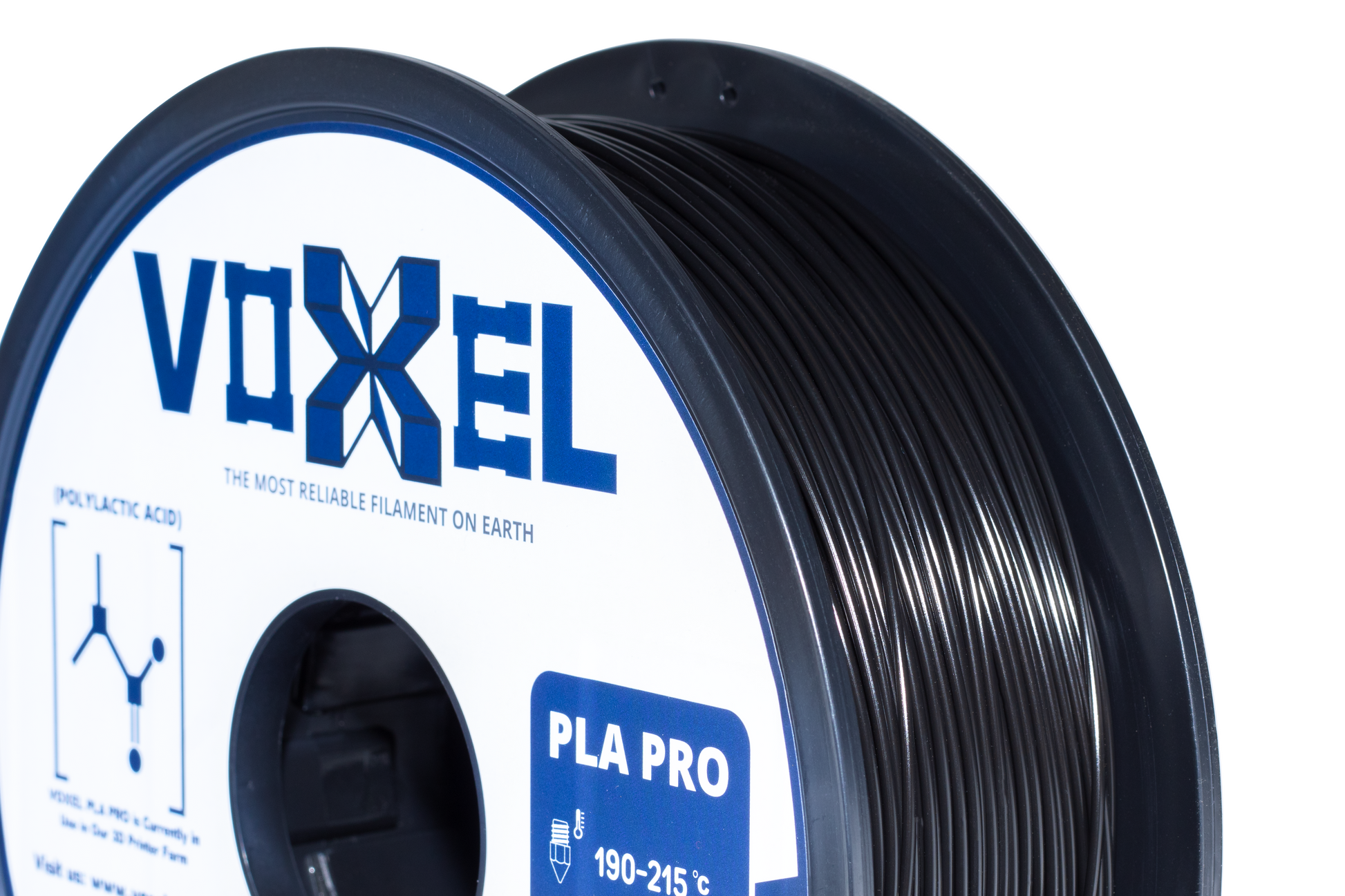 VOXELPLA PLA Plus (Pro) Voxel Black 1.75mm Filament (1kg, 3kg, and 5kg)
